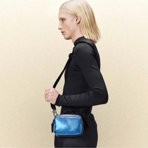 RAINS - Blue Micro Box Bag - Picture 4 of 8